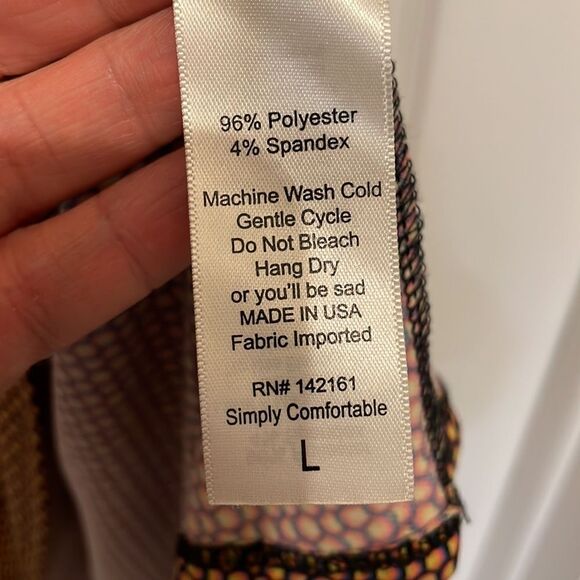 ✨LuLaRoe Coral, Yellow & Blue Circle Print Maxi Skirt - Picture 3 of 7